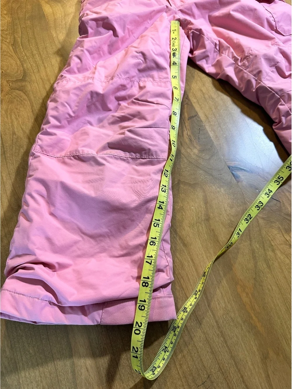 Columbia girl's pink insulated snow pants